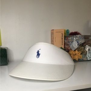 Polo Ralph Lauren White Chino Golf Visor | Brand: Polo Ralph Lauren